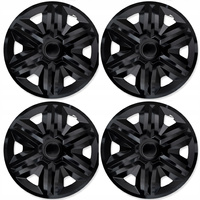Set 4 capace jante NRM Action negre 14''