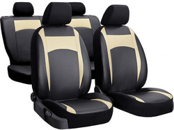 Huse pentru scaune auto Pok-Ter Design Leather Piele Bej