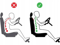 Saltea lombară husă pentru scaun auto Pok-Ter GT Ergonomic bej