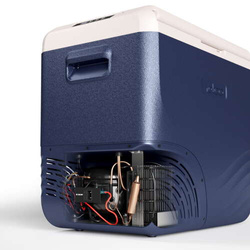 Frigider portabil de voiaj auto cu compresor Yolco NX50 Blue 47L 12V 24V 240V