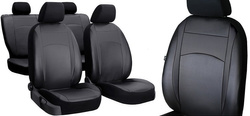 Huse pentru scaune auto Pok-Ter Design Leather Piele Negru