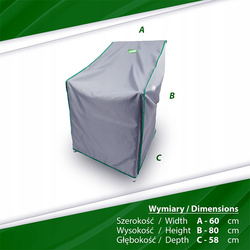 Husa de protectie pentru scaun de gradina 58x60x80 cm