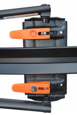 4x Suport biciclete Aguri Acuda 3 cu prindere pe bare transversale, Negru