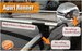 Set bare portbagaj din aluminiu cu cheie 120 cm AGURI RUNNER II AL 1.20 C/D Negru