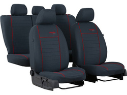 Huse pentru scaune auto Pok-Ter Trend Line din material culoare rosu