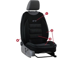 Pok-Ter Pro Ergonomic Husa Auto Universala Scaun Fata EX1 Design Sportiv si Confortabil