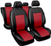 Huse pentru scaune auto Auto-Dekor Comfort Piele Ecologica Rosu