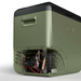 Frigider portabil de voiaj auto cu compresor Yolco NX50 Green 47L 12V 24V 240V