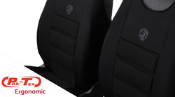 Saltea ștanțată negru pentru scaunul din față al mașinii ERGONOMIC