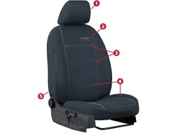 Huse pentru scaune auto Pok-Ter Trend Line din material culoare bordo