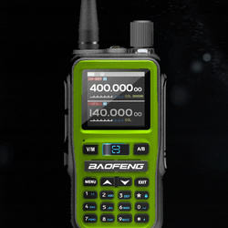 Stație walkie-talkie VHF UHF LOT BAND Baofeng UV-5R EU MINI GREEN