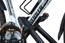 2x Suport biciclete Aguri Acuda 3 cu prindere pe bare transversale, Negru