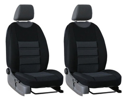 2x Husa matlasata pe scaunul din fata VIP ERGONOMIC MODELUL 1, culoare negru